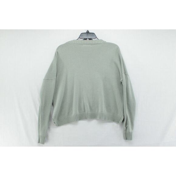 Moon & Madison Sunday Funday Sweater Women's Medium Green Football Fan Sweater - Picture 3 of 8